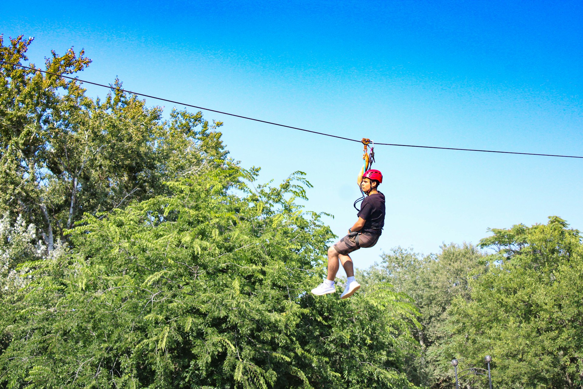 Zip-lining